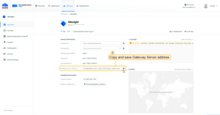 The gateway is added. Copy and save "Gateway Server address", we will need it later.