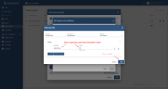 Select operation and input threshold value. Click "Add".