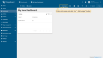 Enter edit mode and click the "Add new widget" button at the top of the screen;