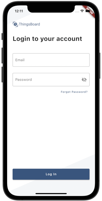 iOS login screen iOS login screen example
