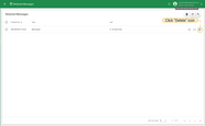 Delete single. Click on the icon "Delete retained message" and confirm action.