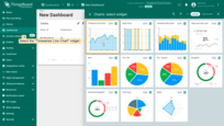 Locate and click on the "Timeseries Line Chart" widget;
