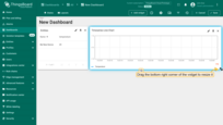 Resize the "Timeseries Line Chart" widget. Just drag the bottom right corner of the widget;