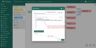 Input node name and add <b>JavaScript</b> code (you can copy and paste it from the snippet above) to create proper <b>enable</b> command for Air Conditioner device. Click "Add" to proceed.