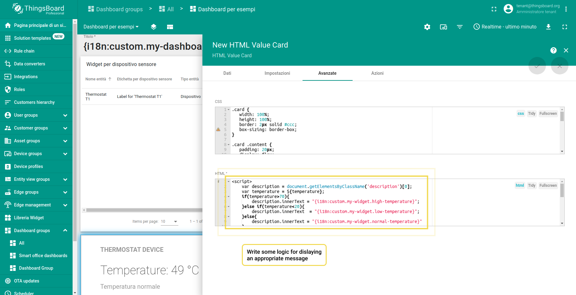 Step 3. Write some logic with custom translation. See the example below.
