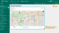 To make the widget slightly larger, simply grab the bottom right corner and drag it. Click "Save" button in the upper right corner to save the dashboard;